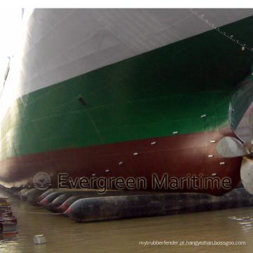 Lançamento de navios e airbag de borracha de aterrissagem